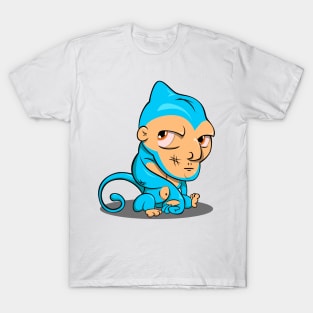 Determined Thoughts of a Blue Monkey T-Shirt